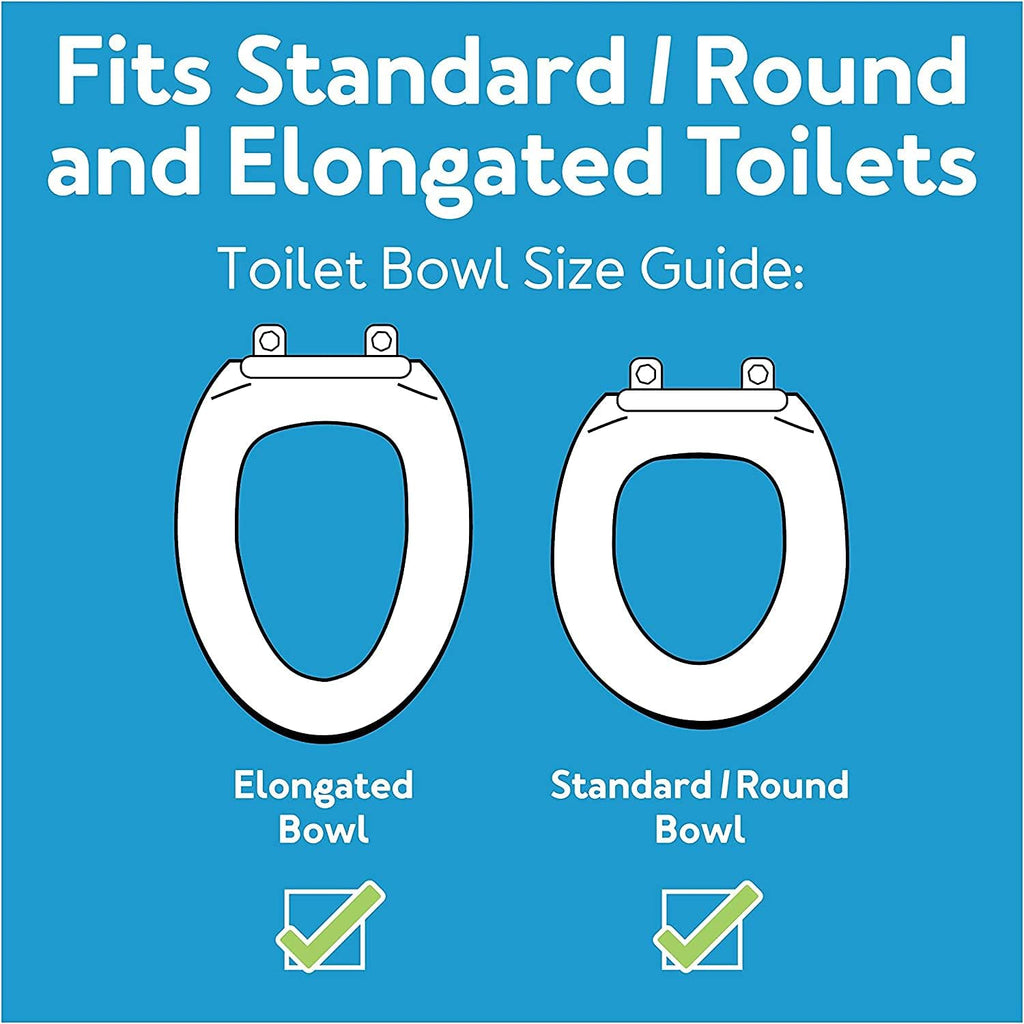 Raised Toilet Seat with Removable or Adjustable Handles - 4.5 Inch Toilet Seat Riser with Arms P429711