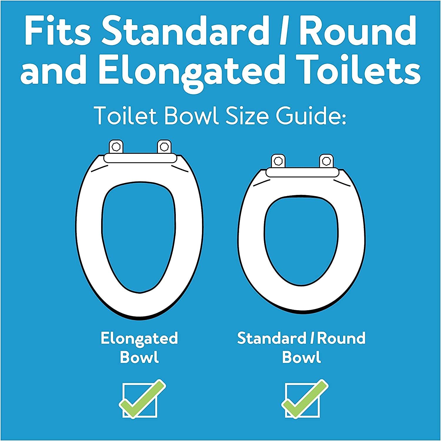 Raised Toilet Seat with Removable or Adjustable Handles - 4.5 Inch Toilet Seat Riser with Arms P429711