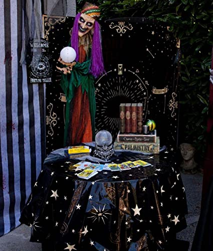 Animated Talking Fortune Teller Witch Figure Halloween Decor A29504