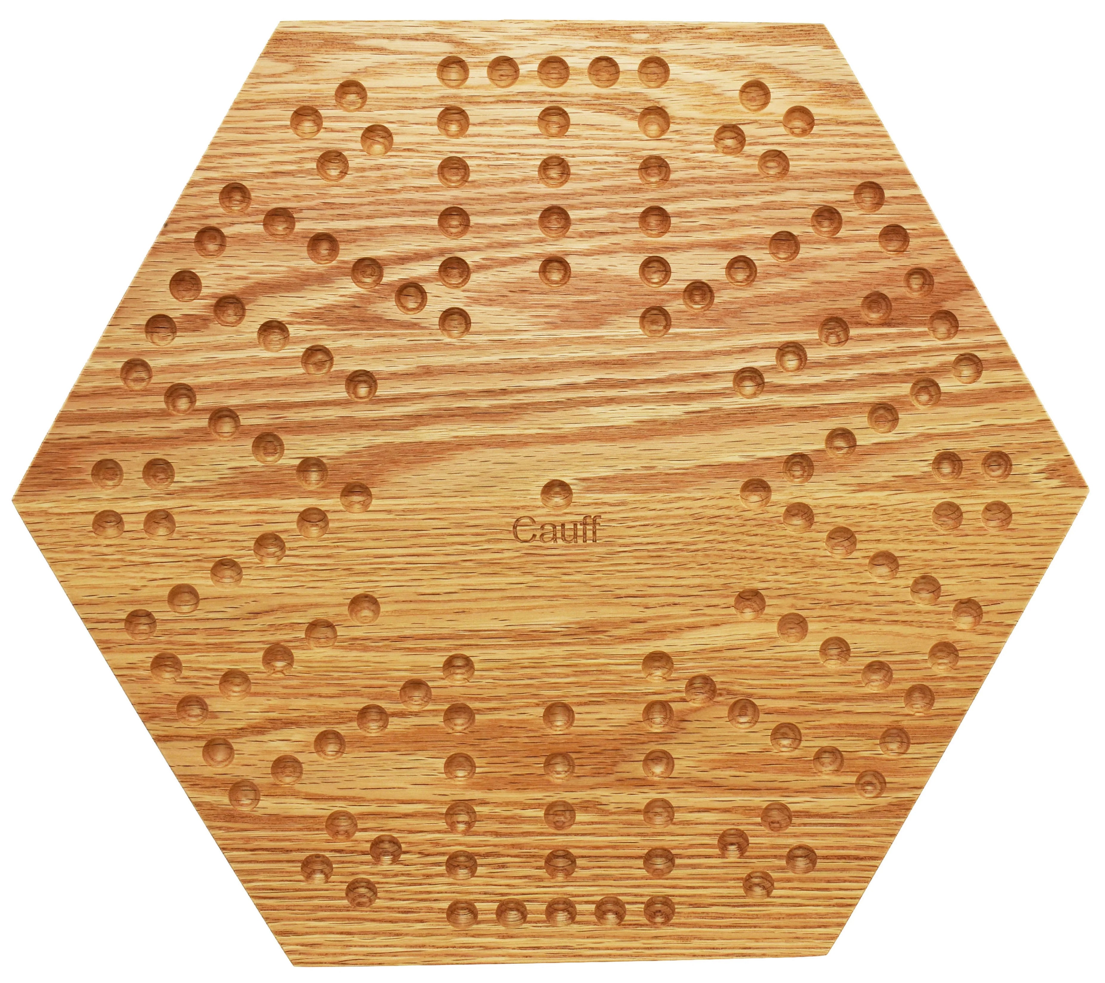 Solid Oak 16 inch Wooden Marbles Board Game D672231