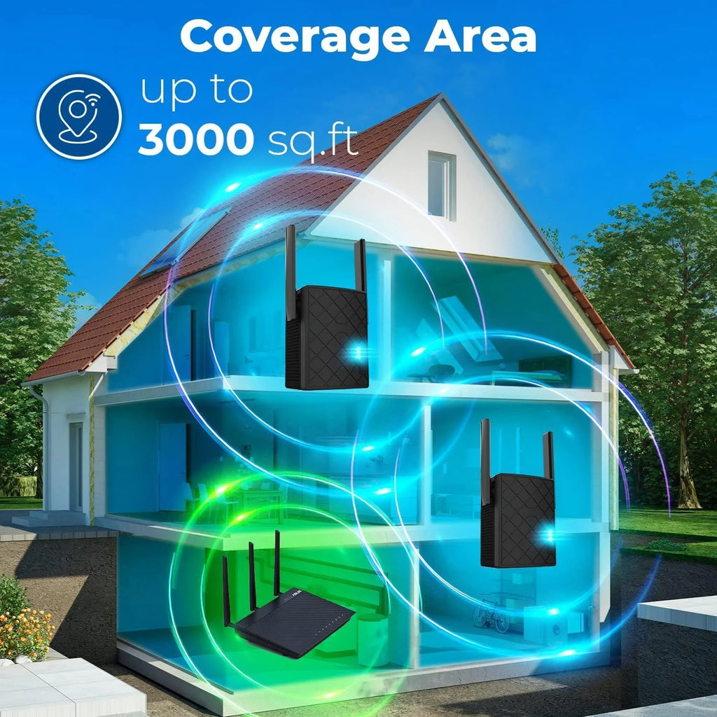 WiFi Extender 1200 Mbps Dual Band Access Point WPS Wired LAN Ethernet Outdoor Wireless Repeater M495