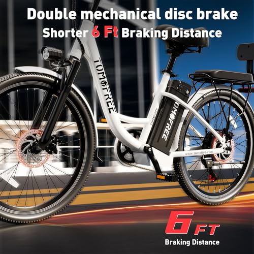 White 24" 500W 48V 20Ah 7-Speed Electric Cruiser Bike F81133