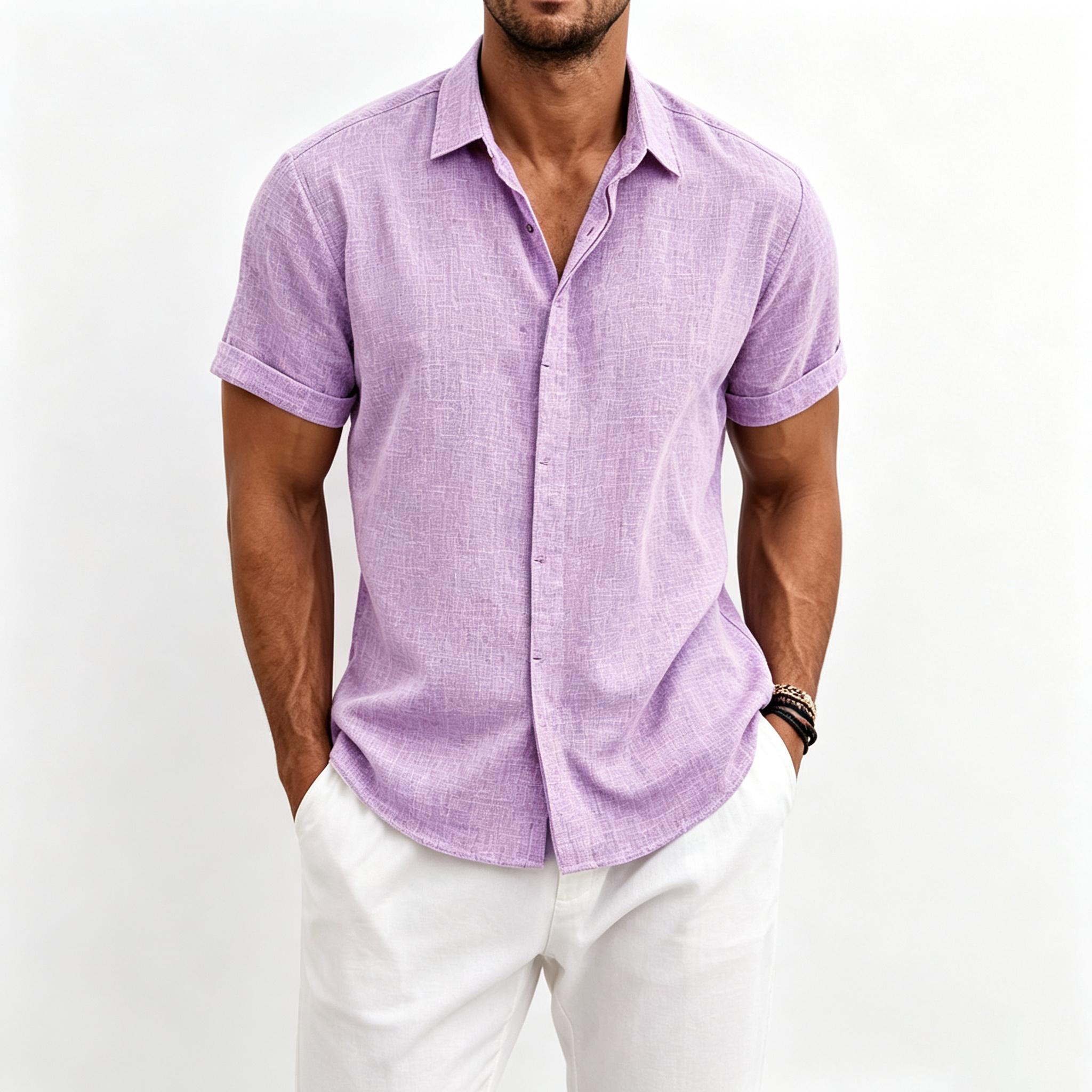 Vacation Loose Linen Short-Sleeve Shirt