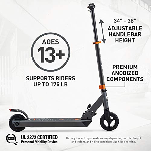Electric Kids Scooter with Aluminum Handlebars and Frame, Rear Foot Brake V9548