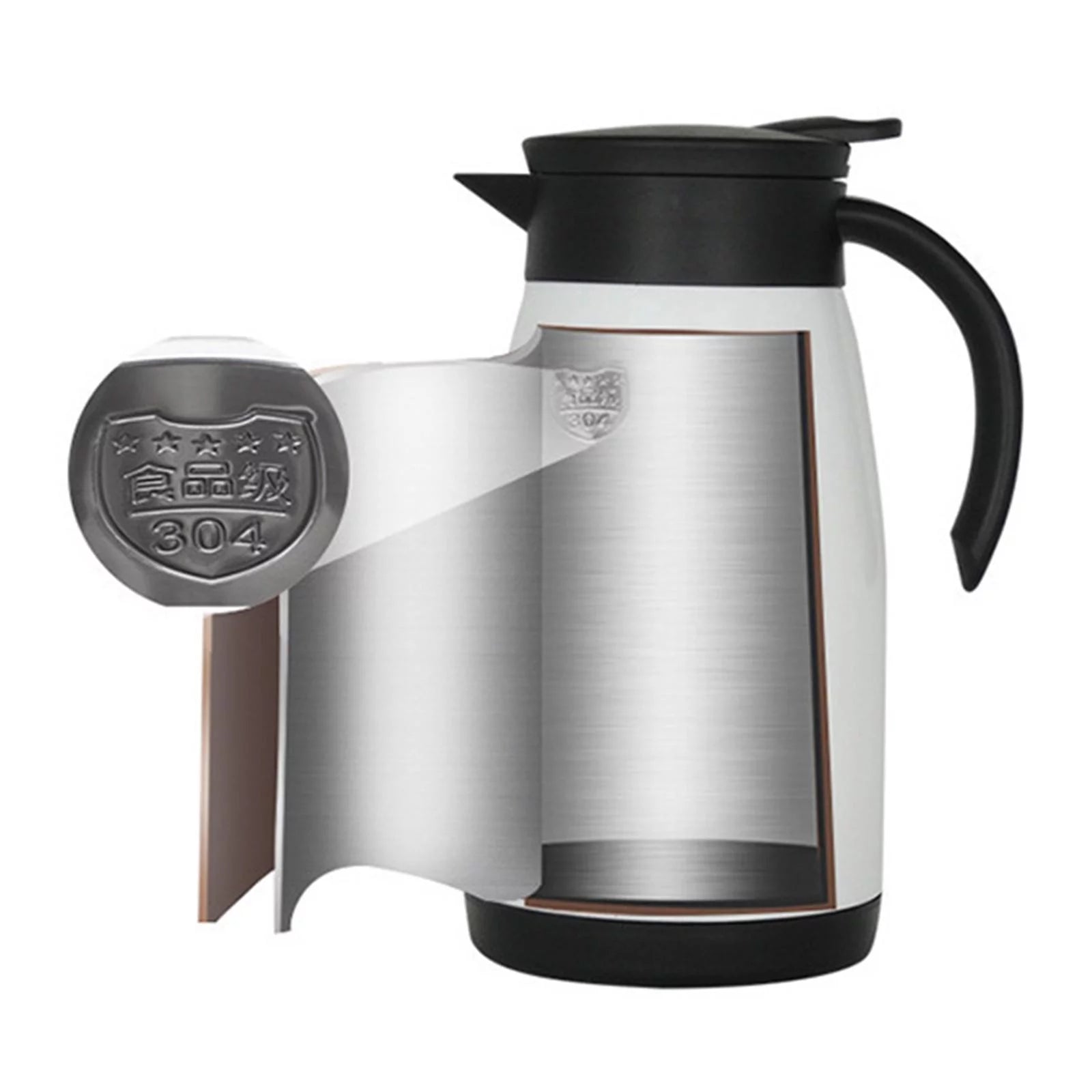 12V 24V Car Kettle Travel Portable Electric Water Boiler B637