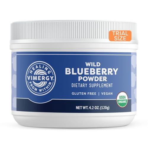 USDA Organic Wild Blueberry Supplement Powder, 62 Servings (250g) U263963