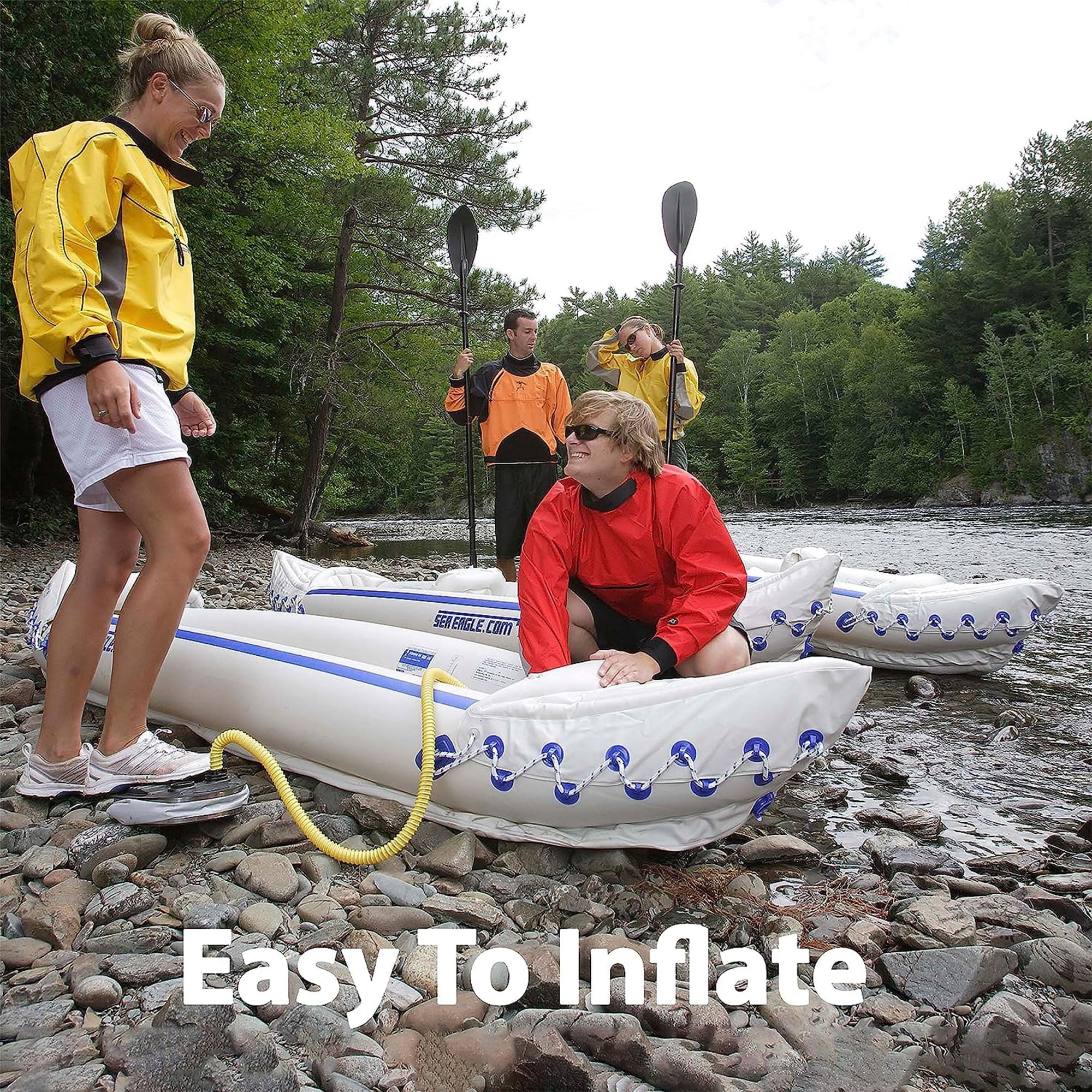Inflatable Sports Kayak with Seat, Paddle, Pump and Bag S997132