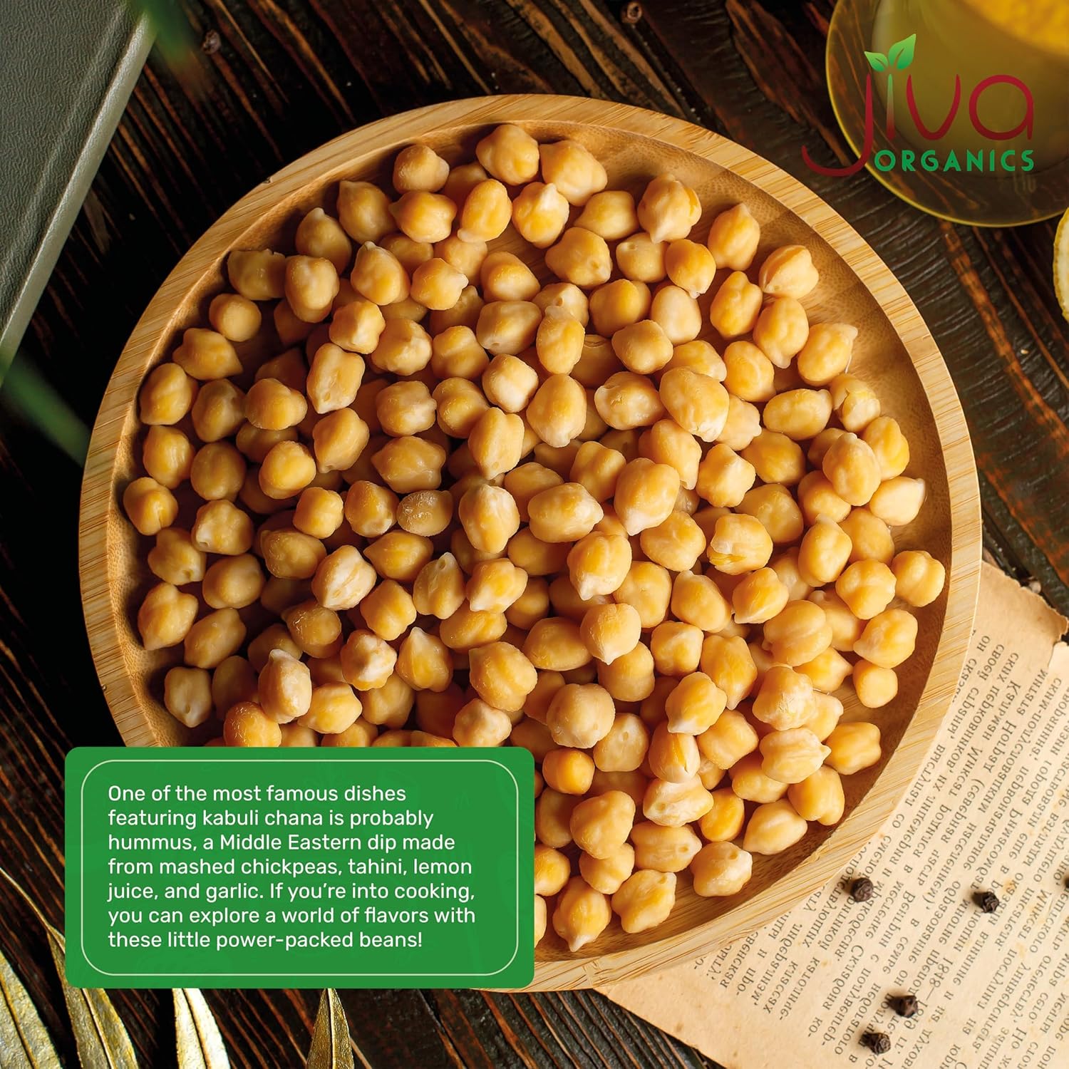 Raw Chickpeas 2 LB Bag V727