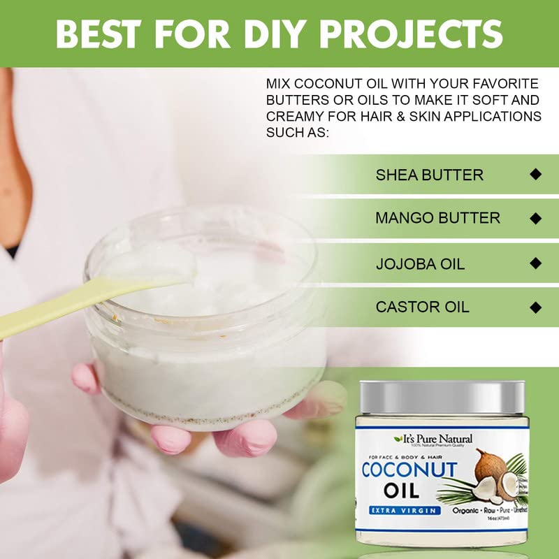 Extra Virgin Organic Unrefined Raw Coconut Oil (8 oz) Q426895