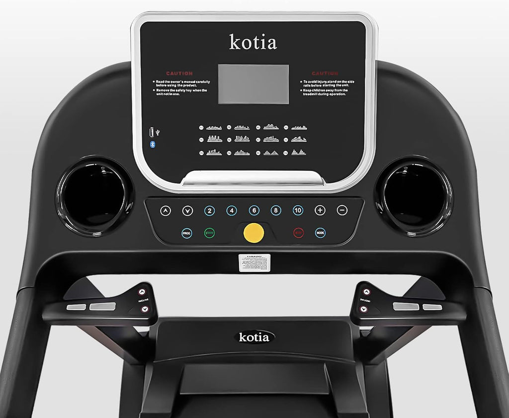 Folding Electric Treadmill with 15 Levels Auto Incline S396482