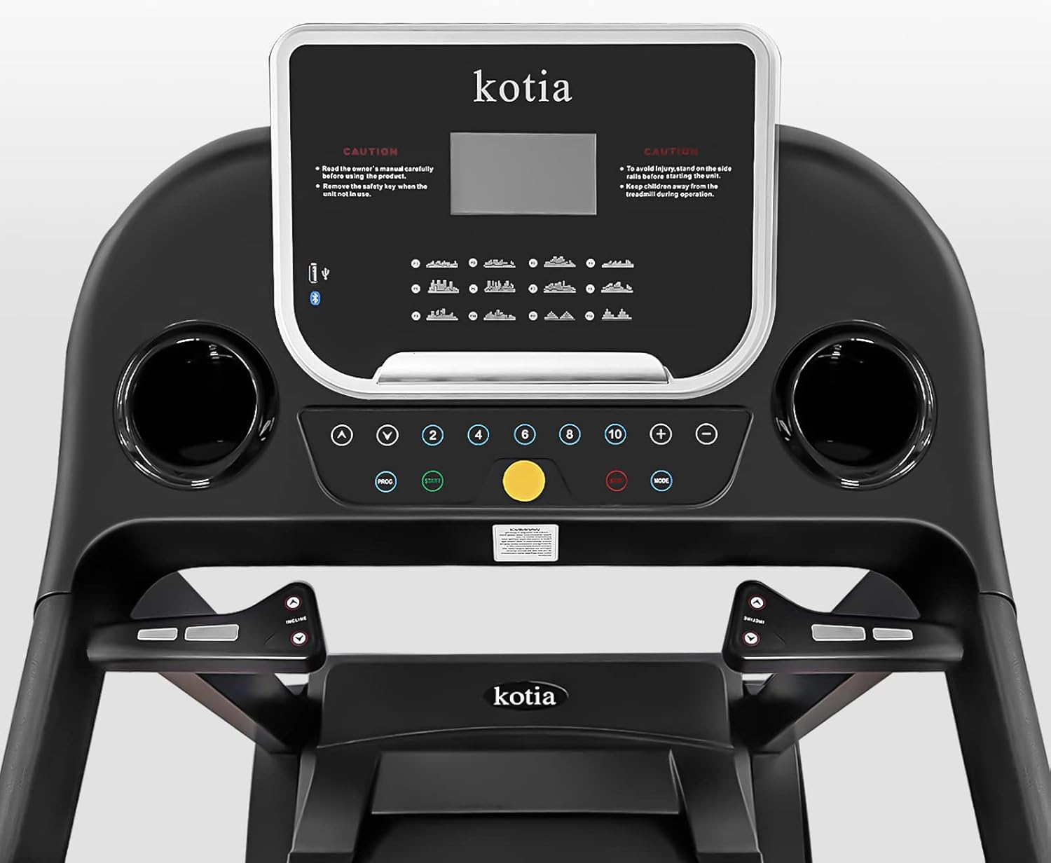 Folding Electric Treadmill with 15 Levels Auto Incline S396482
