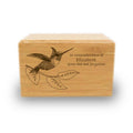 Large Natural Brown Bamboo Cremation Urn S5514