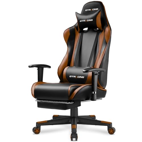 Blue Gaming Chair with Footrest Q4830
