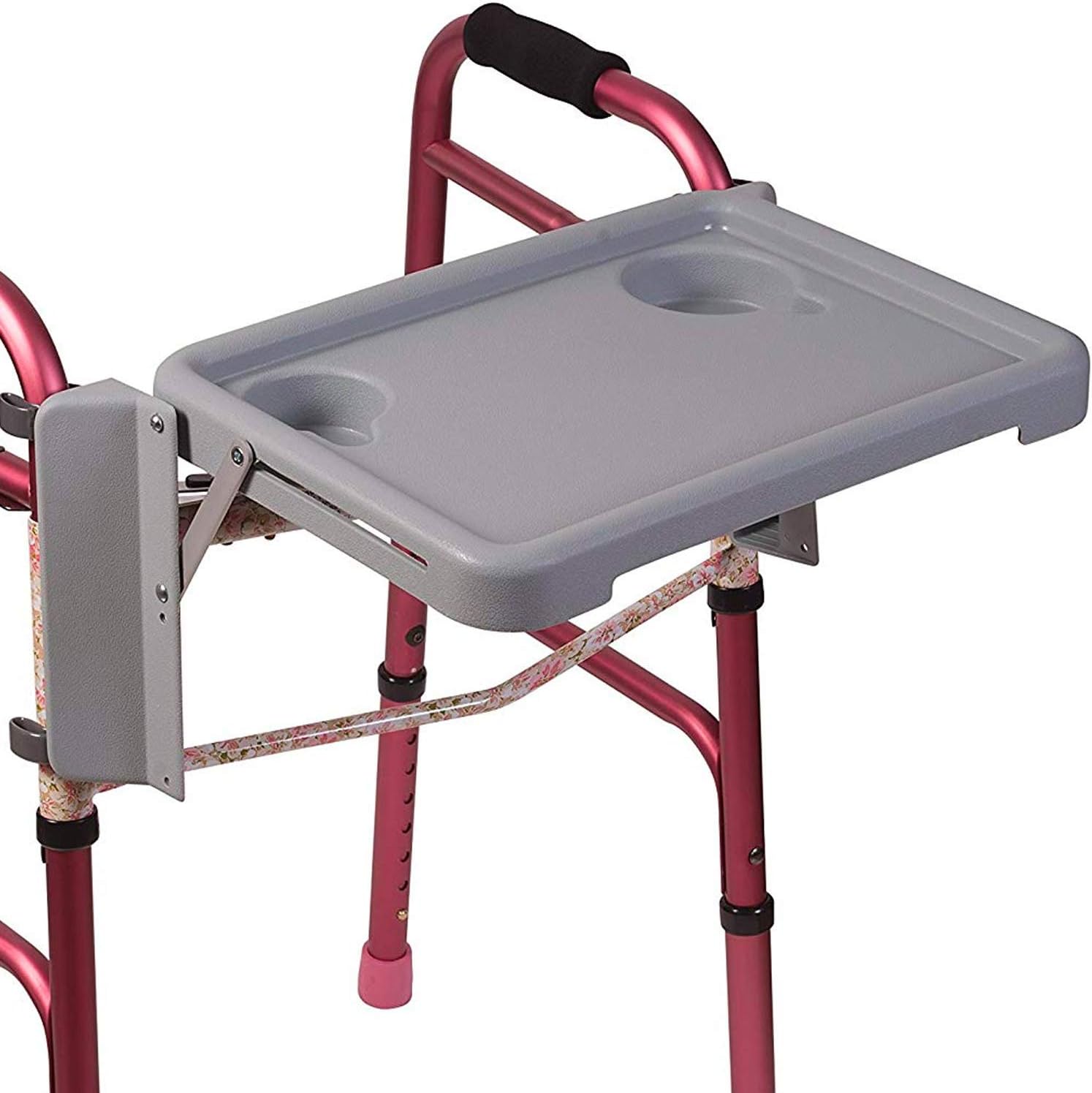 Folding Walker Tray with Two Cup Holders, 16 x 11.8 (Pack of 3) C1666