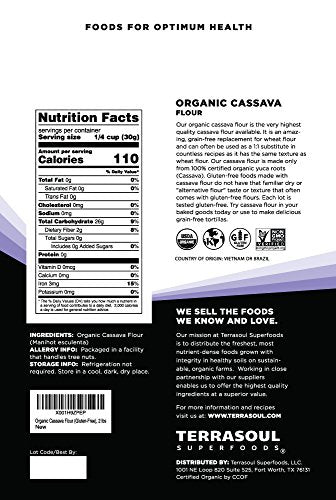 Organic Cassava Flour, 2 Lbs U5633