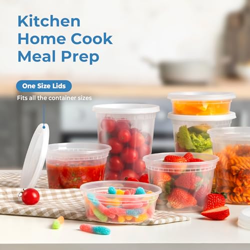 24 Pack 32 oz Deli Containers with Lids L285606