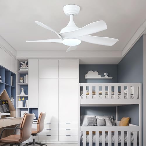 White 36 Inch Ceiling Fan with Remote Control U521774