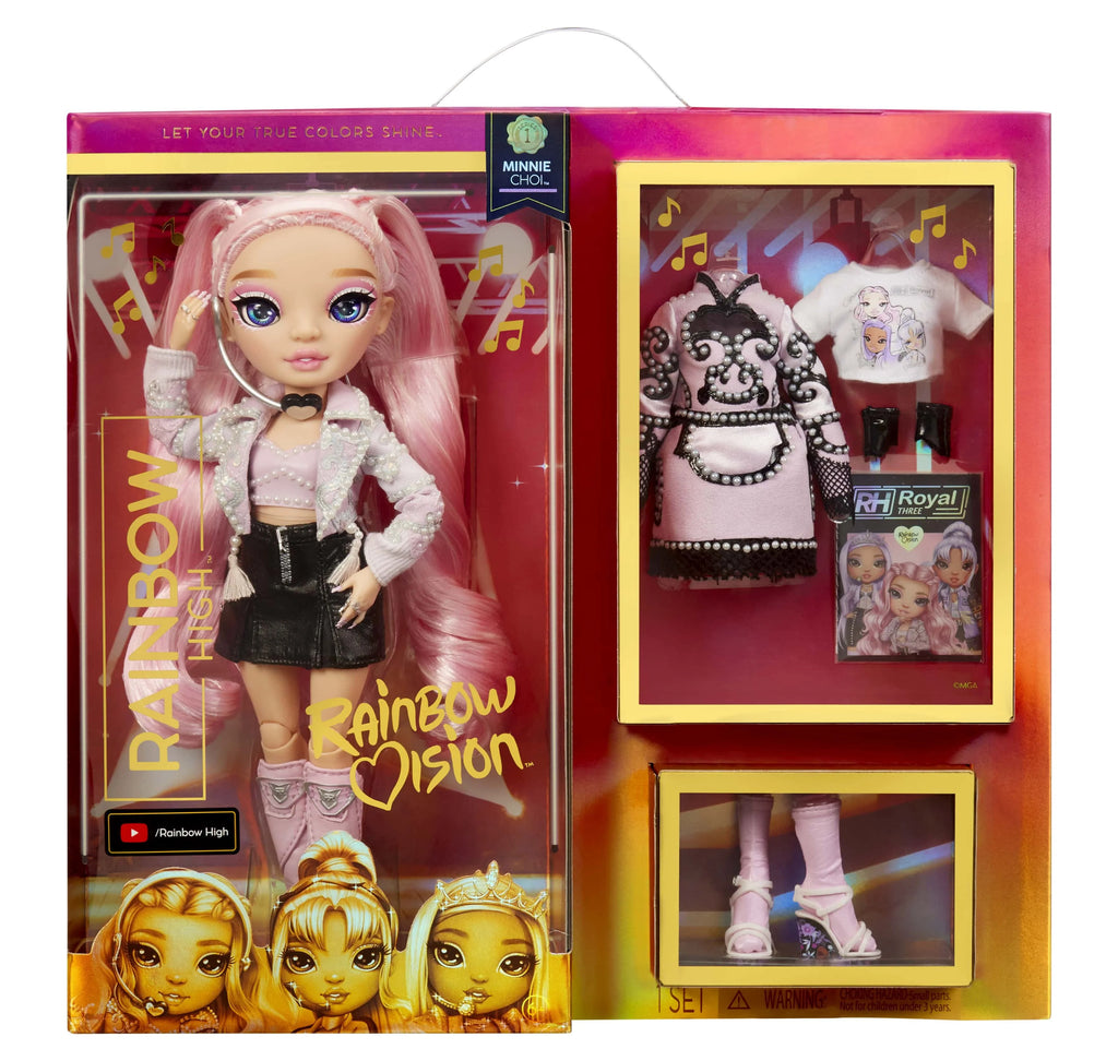 Pink Lavender Fashion Doll with 2 Designer Outfits and Microphone Headset E37798