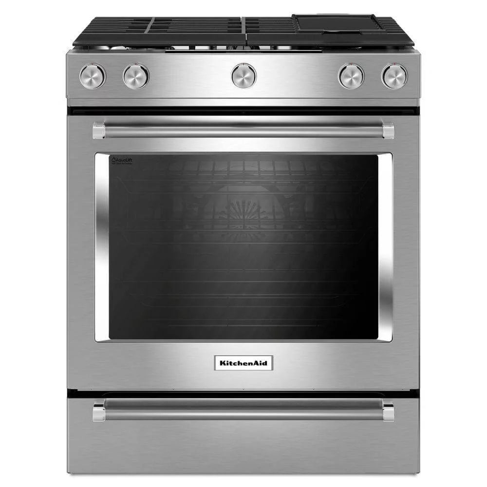 30" Wide 6.5 Cu. Ft. Slide-In Gas Range - Stainless Steel L276298