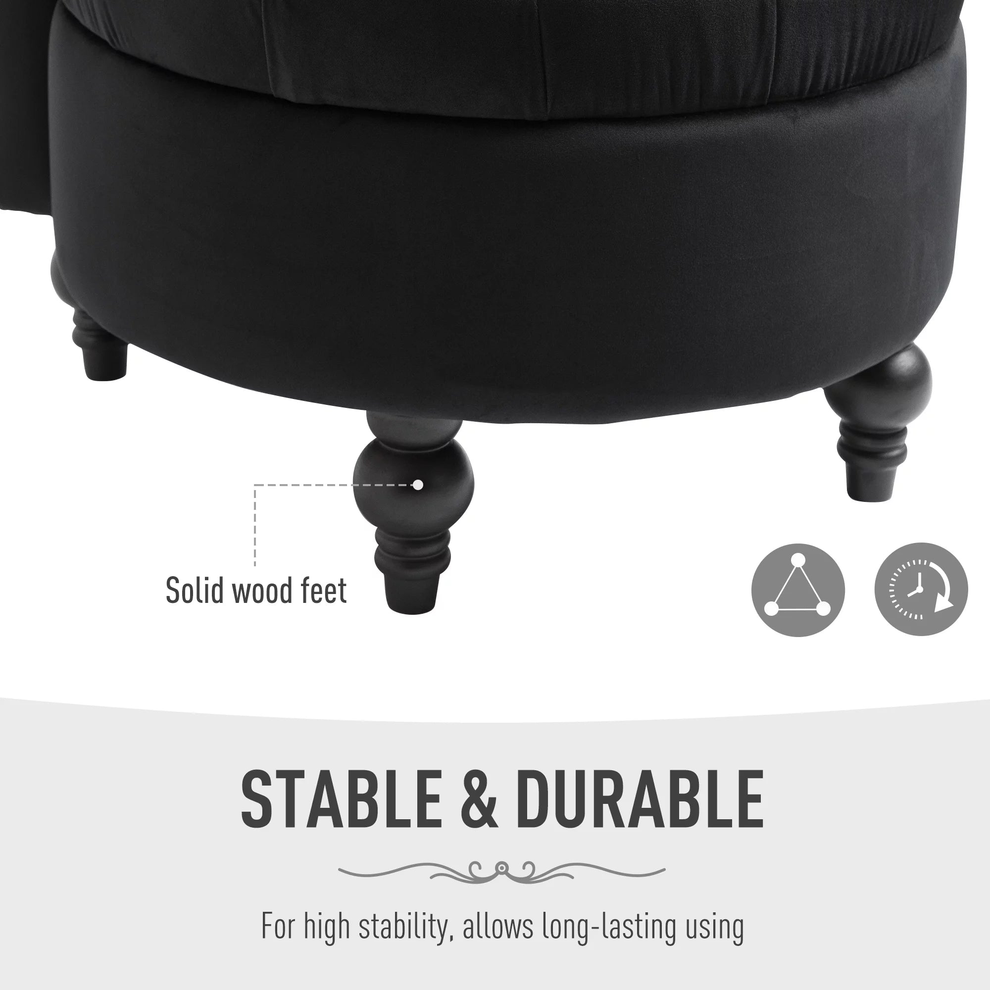 Black High Back Accent Chair P78900