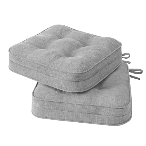 Khaki 16.5" x 16.5" Non-Slip Memory Foam Chair Cushions Set of 2 C418860