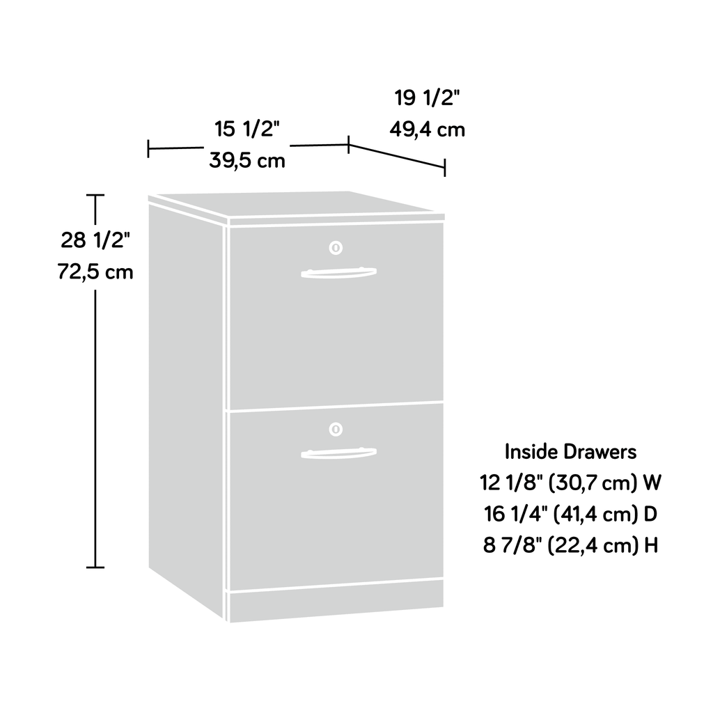 Classic Cherry Engineered Wood File Cabinet S225