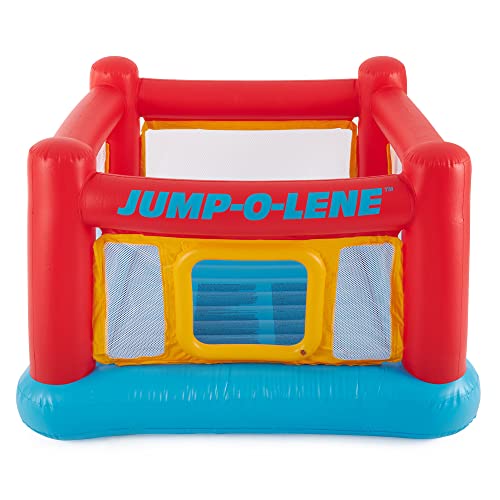 Inflatable Trampoline Bounce House with Crawl-Thru Door & Net F775816