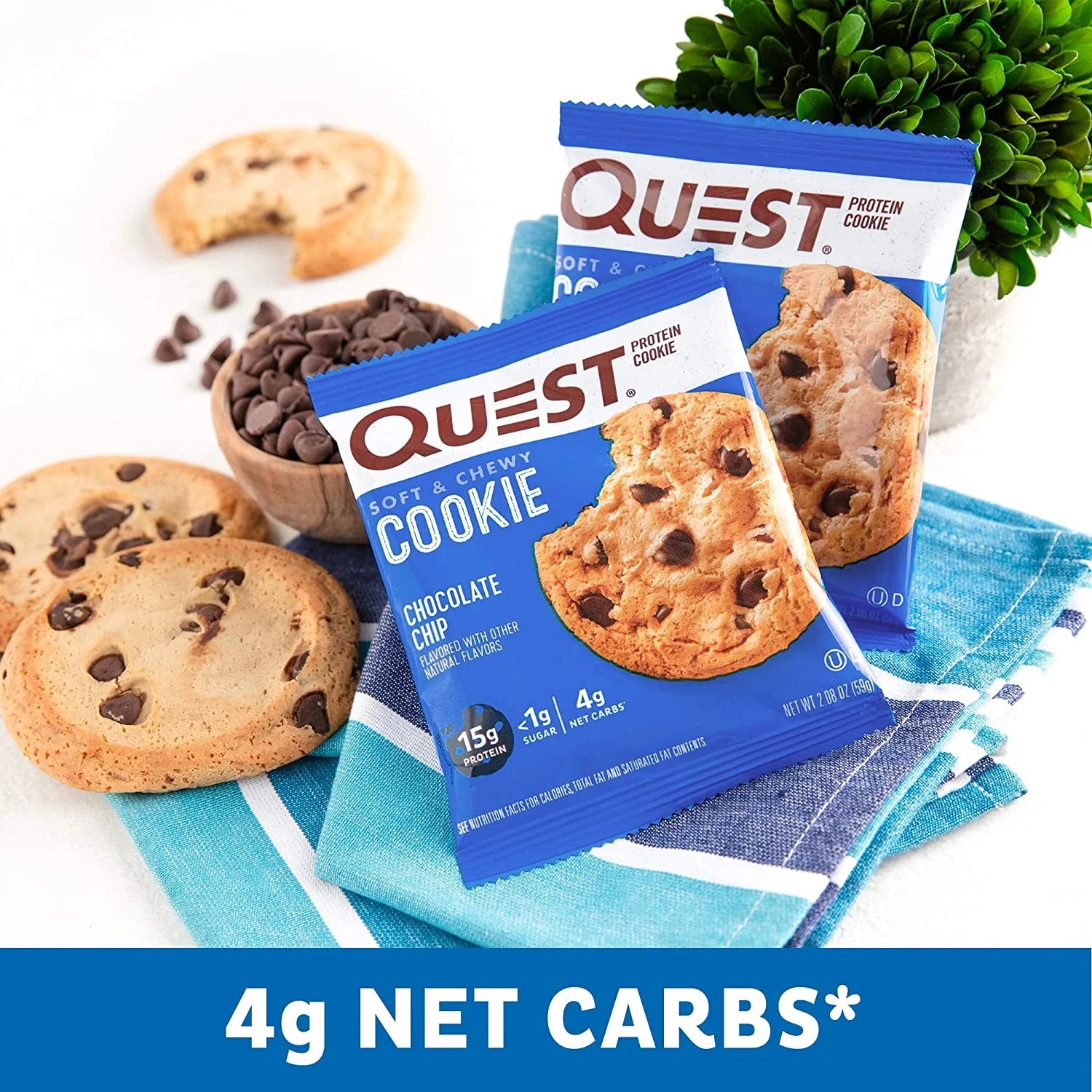 Chocolate Chip Protein Cookie, 12 Count L30037