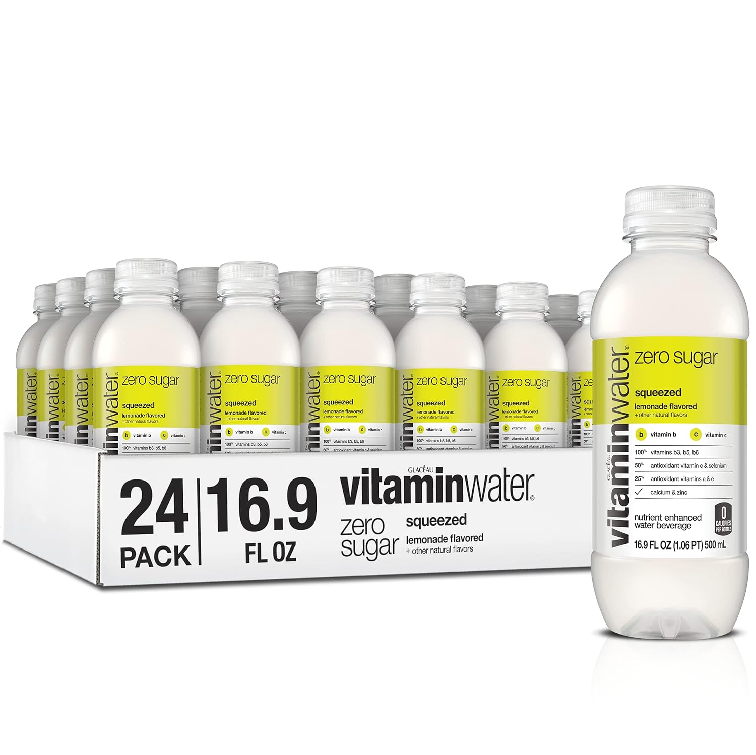 16.9 Fl Oz (24 Count) Electrolyte Enhanced Lemonade Water H94120