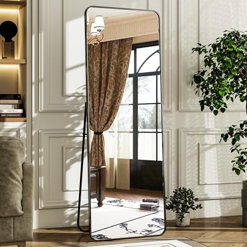 56" x 21" Gold Aluminum Frame Full Length Floor Mirror Z48199