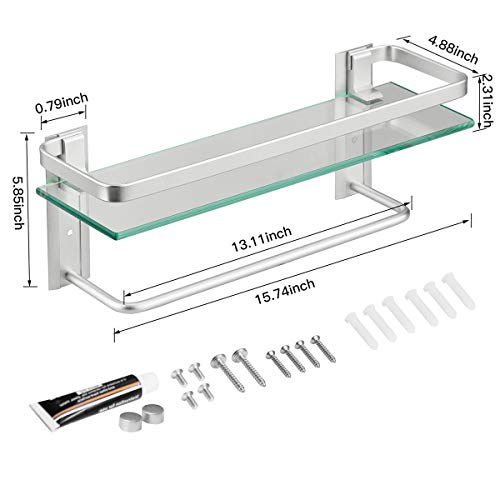 Black 3 Tier Bathroom Wall Shelf O6707