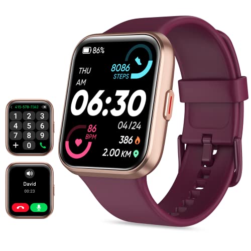 Black 1.8" Touch Screen Smart Watch with Heart Rate Sleep Tracking L8472