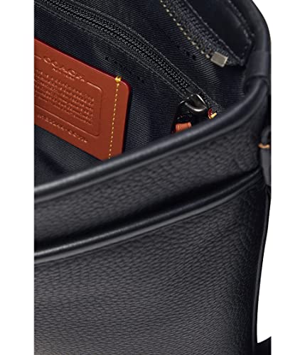 Mens Slim Crossbody In Pebble Leather Z2279