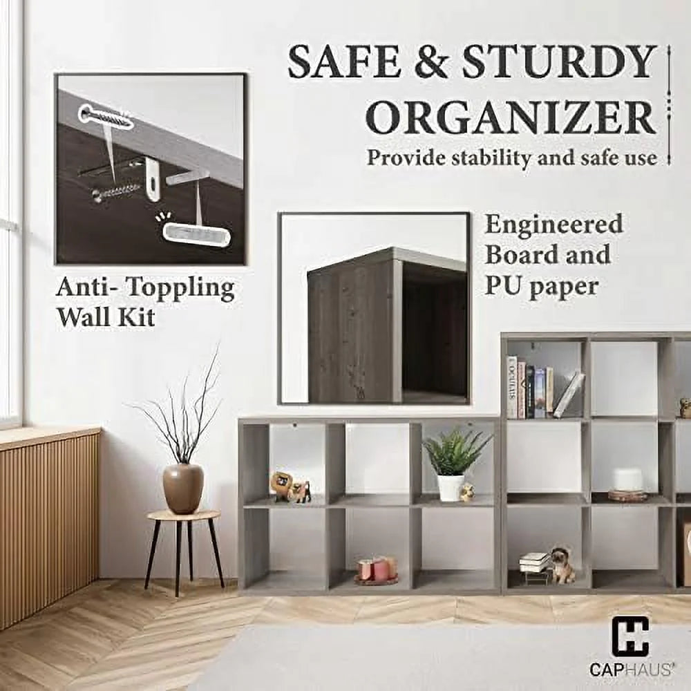 White 8-Cube Open Bookcase U166185