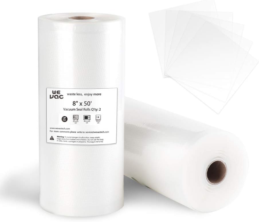 8x50 Rolls 2 pack Vacuum Sealer Bags P602