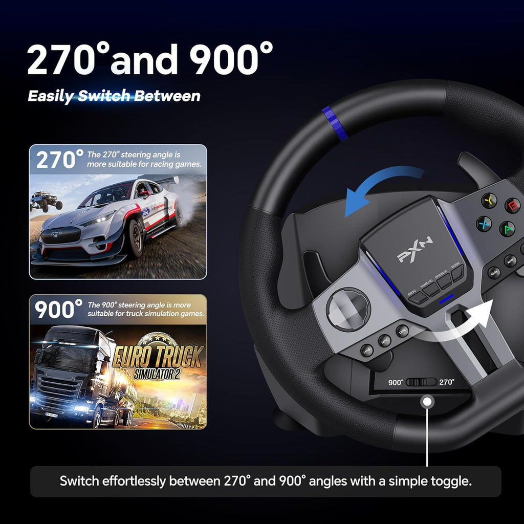 Racing Wheel Steering Wheel with Shifter and Pedal W74260