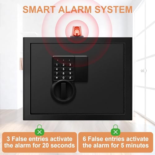 1.6 Cub Fireproof Waterproof Digital Safe with Removable Shelf R6310