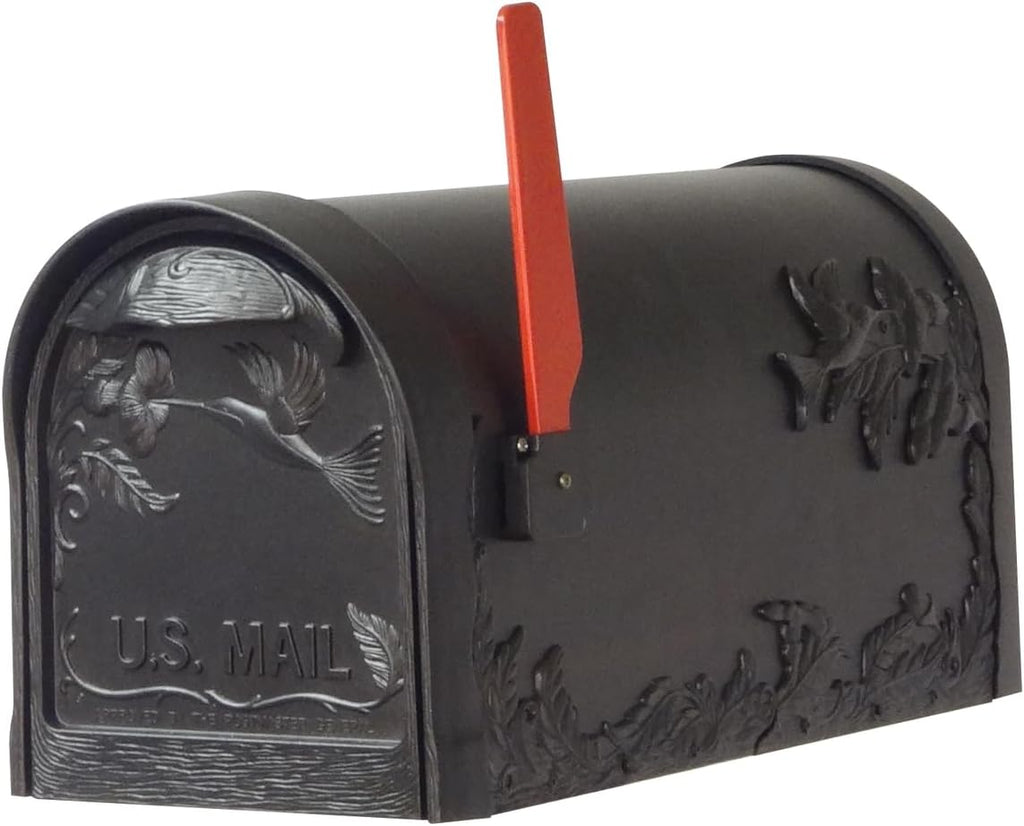 Hummingbird Curbside Mailbox with Locking Insert and Mailbox Post V4840