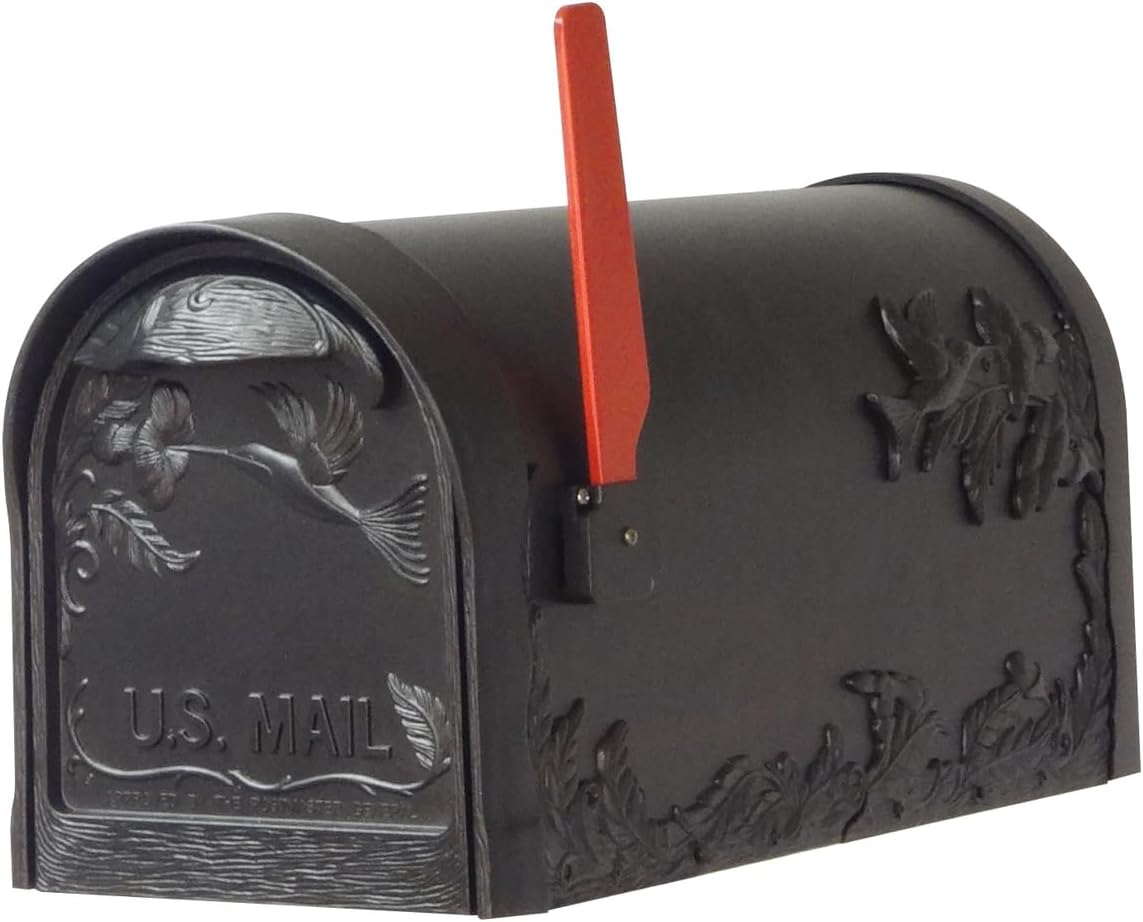 Hummingbird Curbside Mailbox with Locking Insert and Mailbox Post V4840