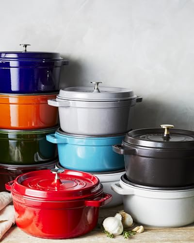 4 Qt. Round Cocotte Cherry Red I245