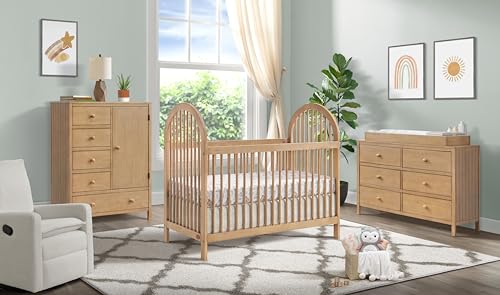 3-in-1 Island Crib, Honey Wood A536816