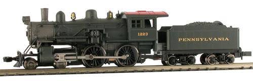 N Scale Pennsylvania 4-4-0 American Model Train Steam Locomotive A828