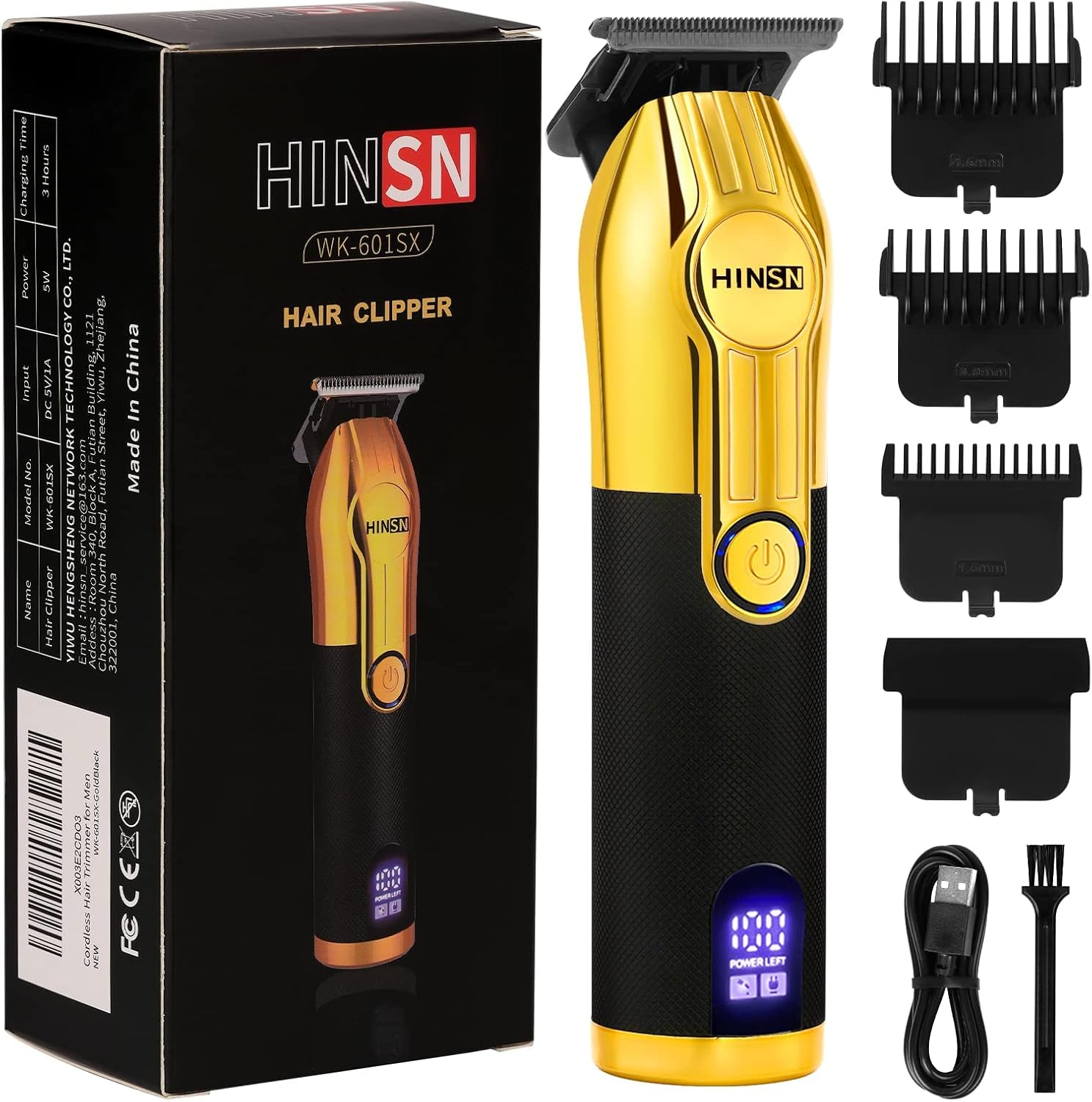 Cordless Hair Clippers with LED Display Q8541