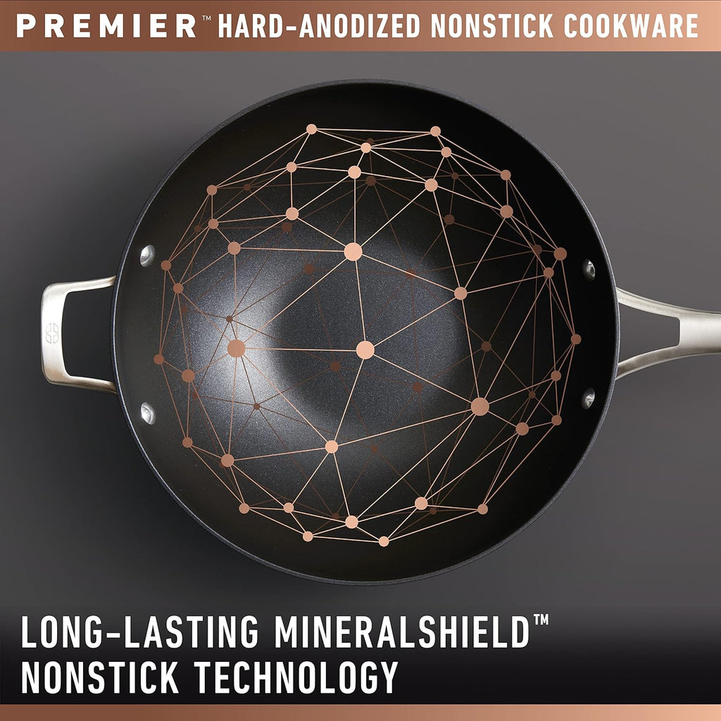 Hard-Anodized Nonstick Frying Pan Set H9226