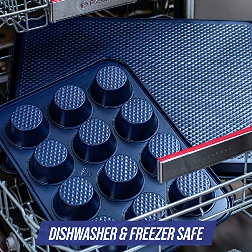 Blue Diamond 2 Piece Nonstick Cookie Sheet Baking Pan Set L494389