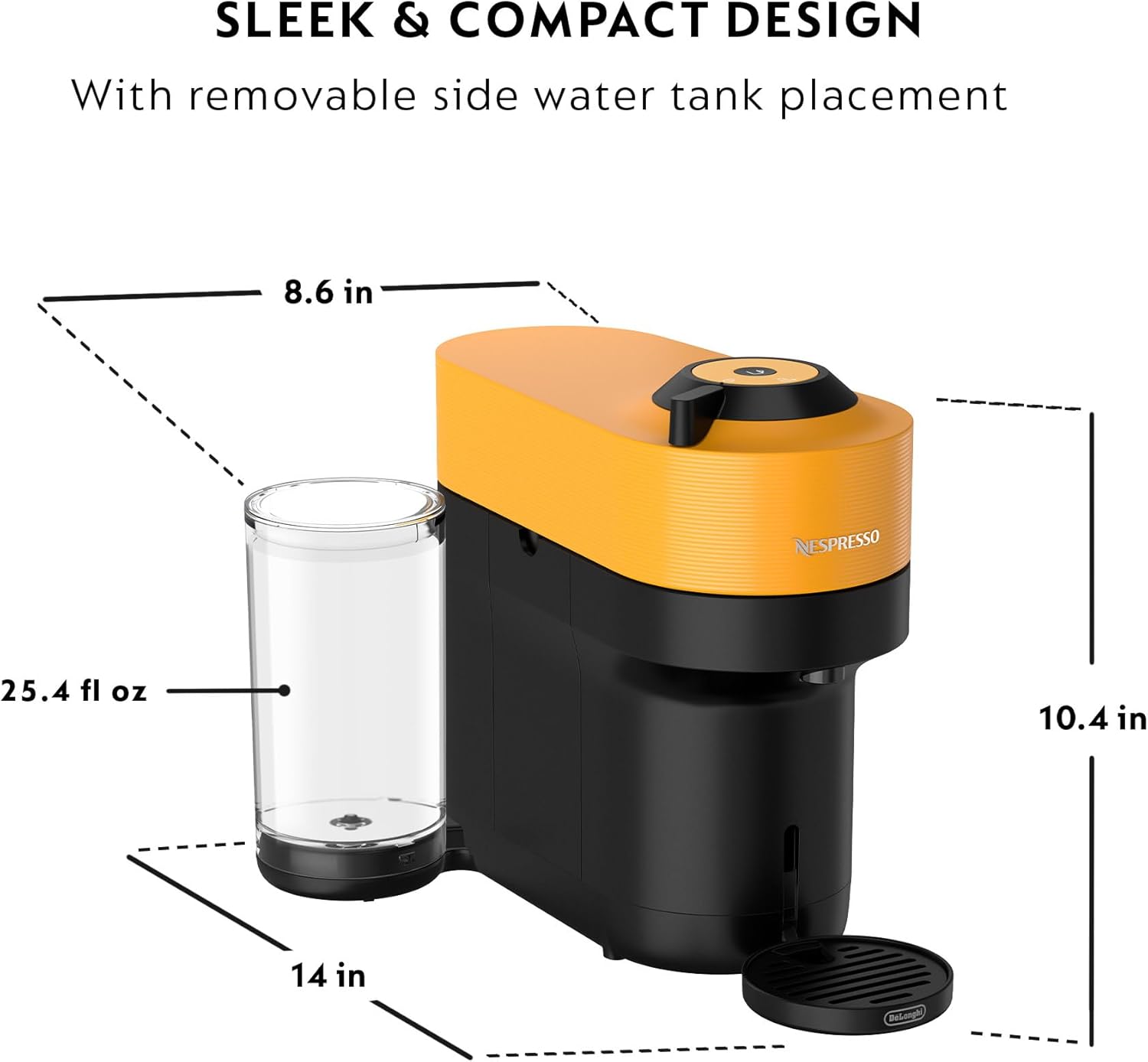Mango Yellow Coffee and Espresso Machine O77441