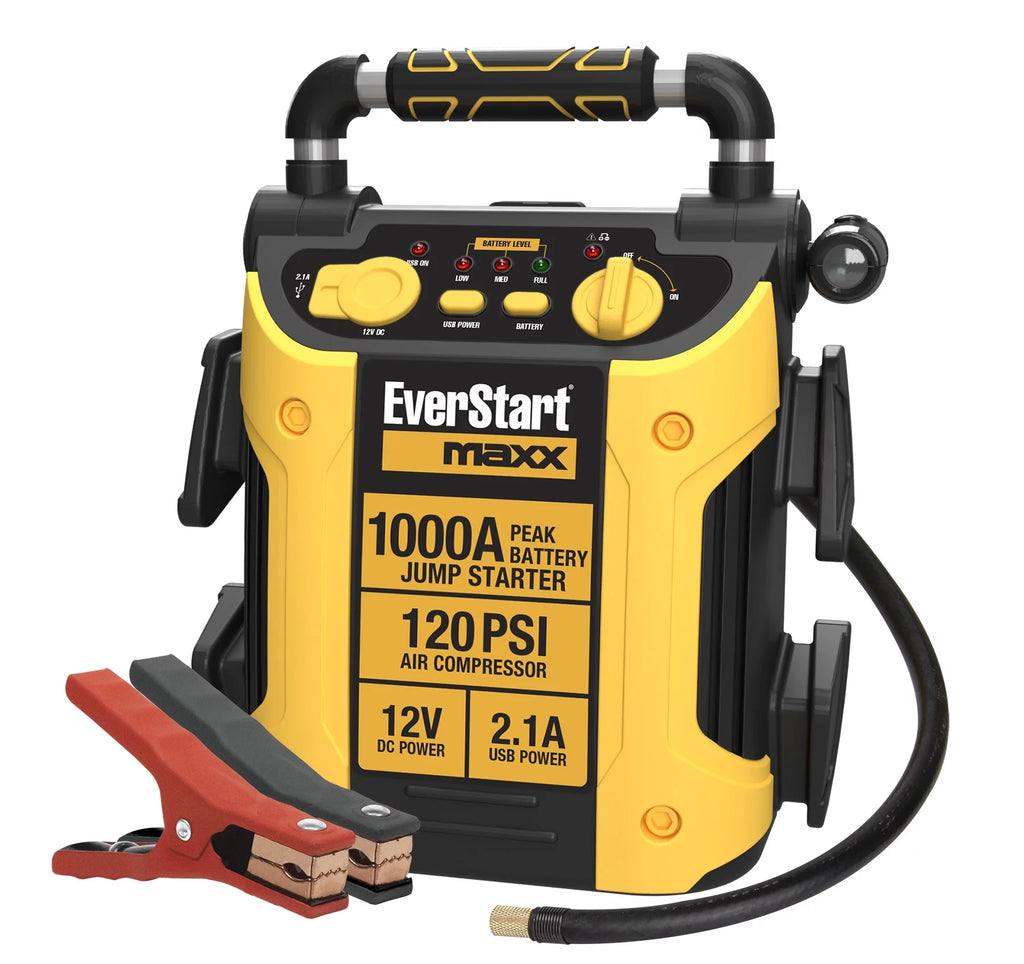 1000 Peak Amp Jump Starter with Compressor D943980