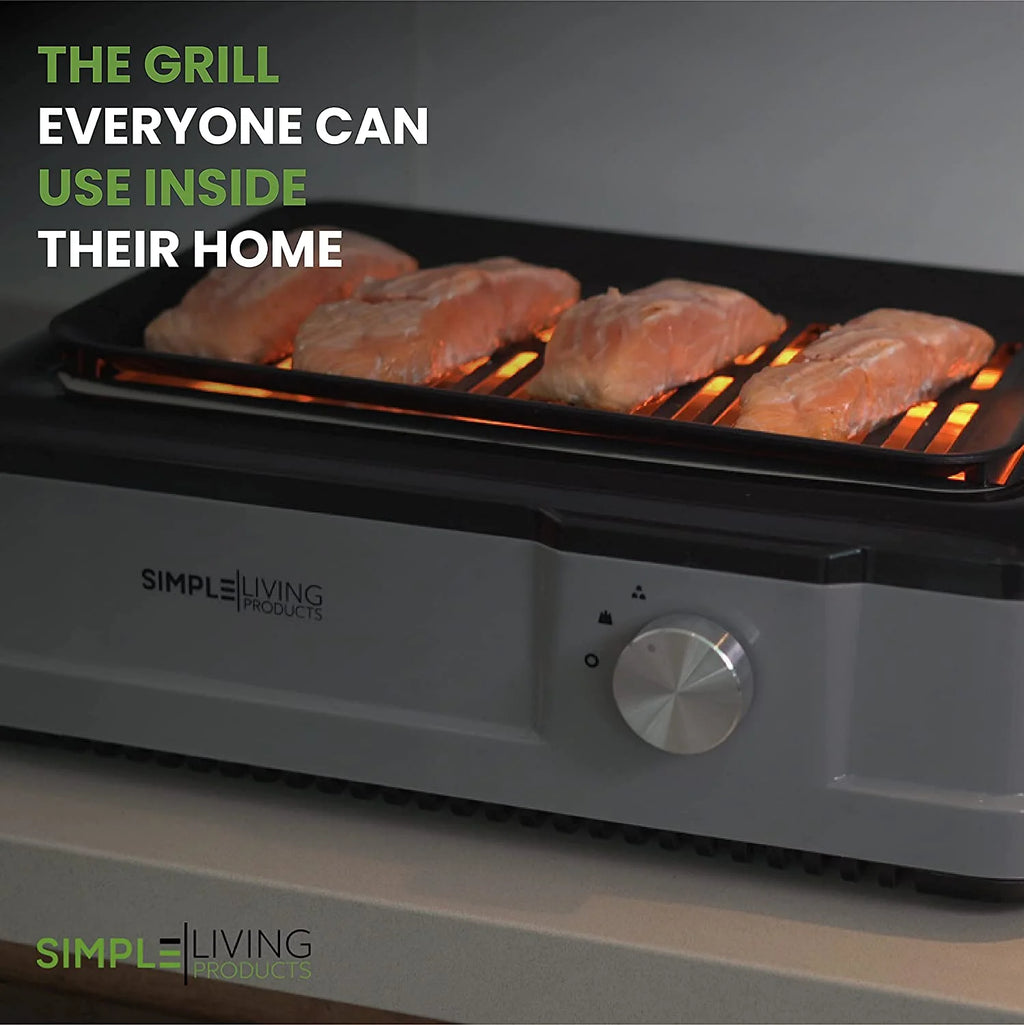 Infrared Electric Smokeless Grill Non Stick Ceramic 8x14" M237