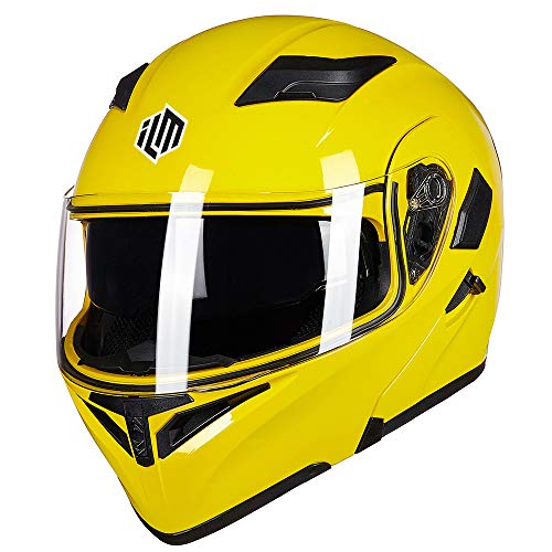 Motorcycle Dual Visor Flip up Modular Full Face Helmet K386075
