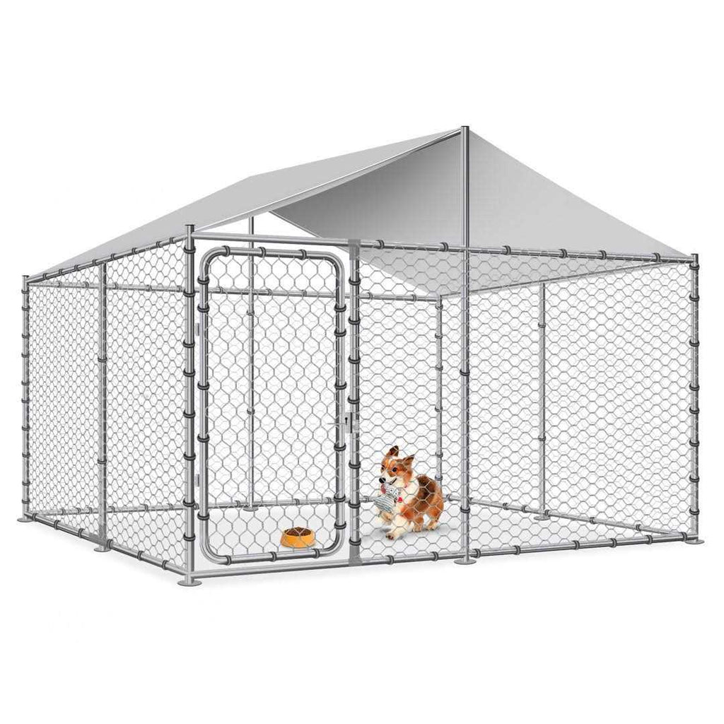 Large Outside Dog Kennel with Uv Protective Cover A517458